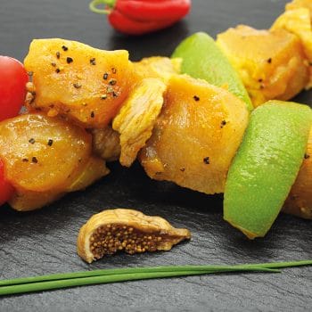 Brochettes de miel figues