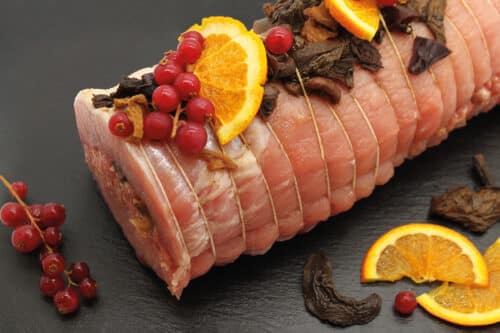 Rôtis de porc élaborés