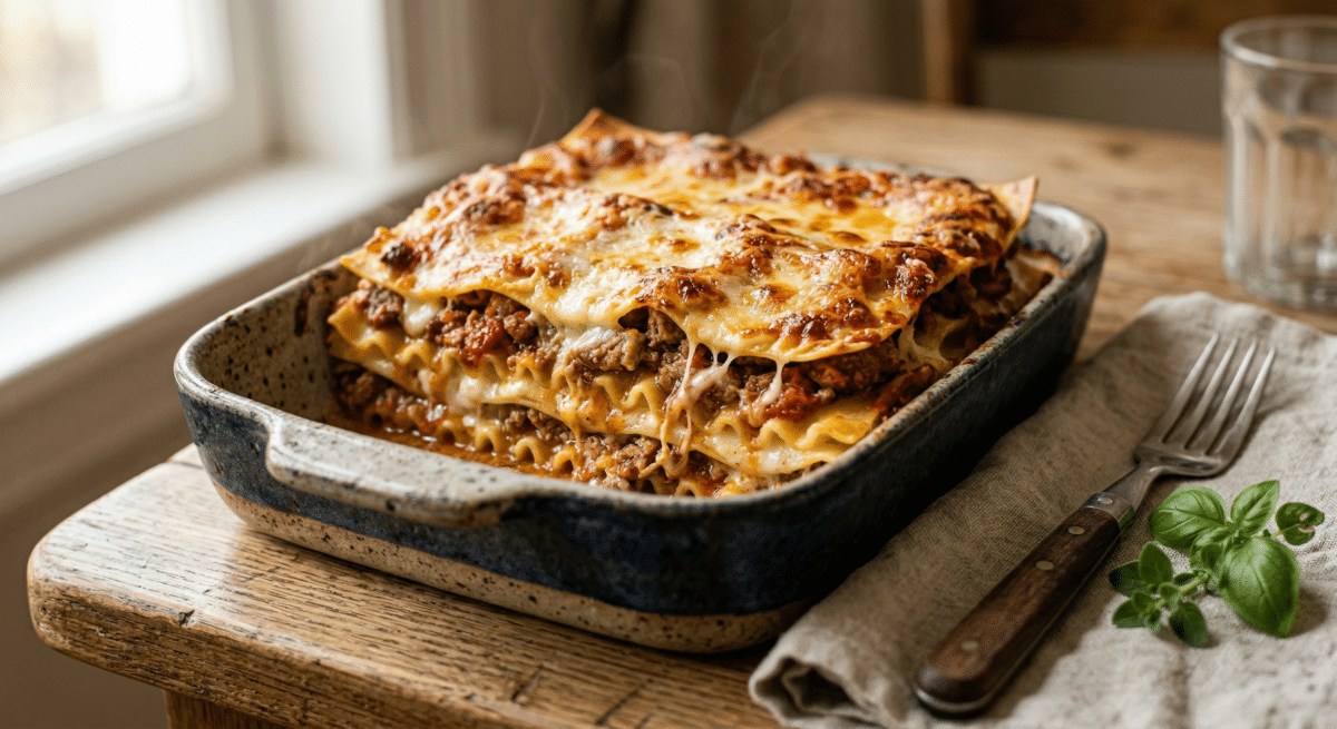 Lasagnes à la viande de porc